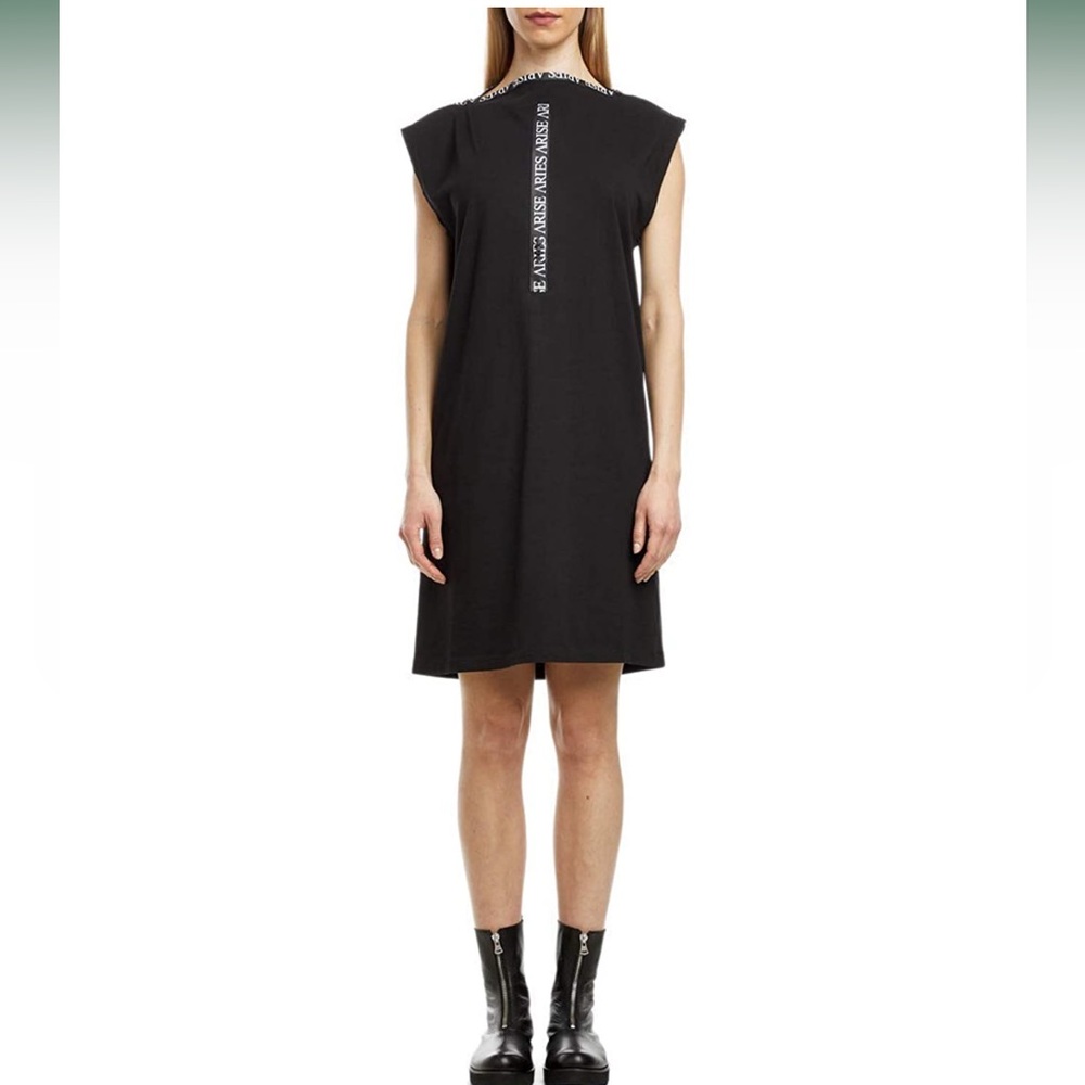 Aries zip dress classic temple FRAR50010 black Small NWT - Picture 2 of 14